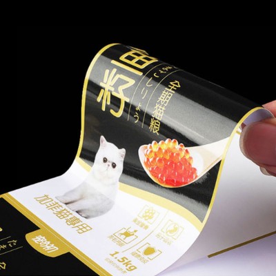 Printing mirror coated cast coated paper opp paper adhesive sticker  label