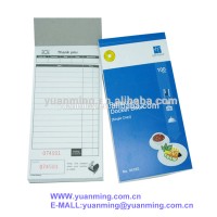 restaurant single copy guest order book