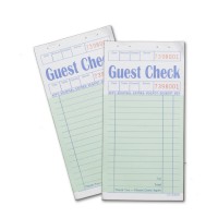 restaurant guest check book folder